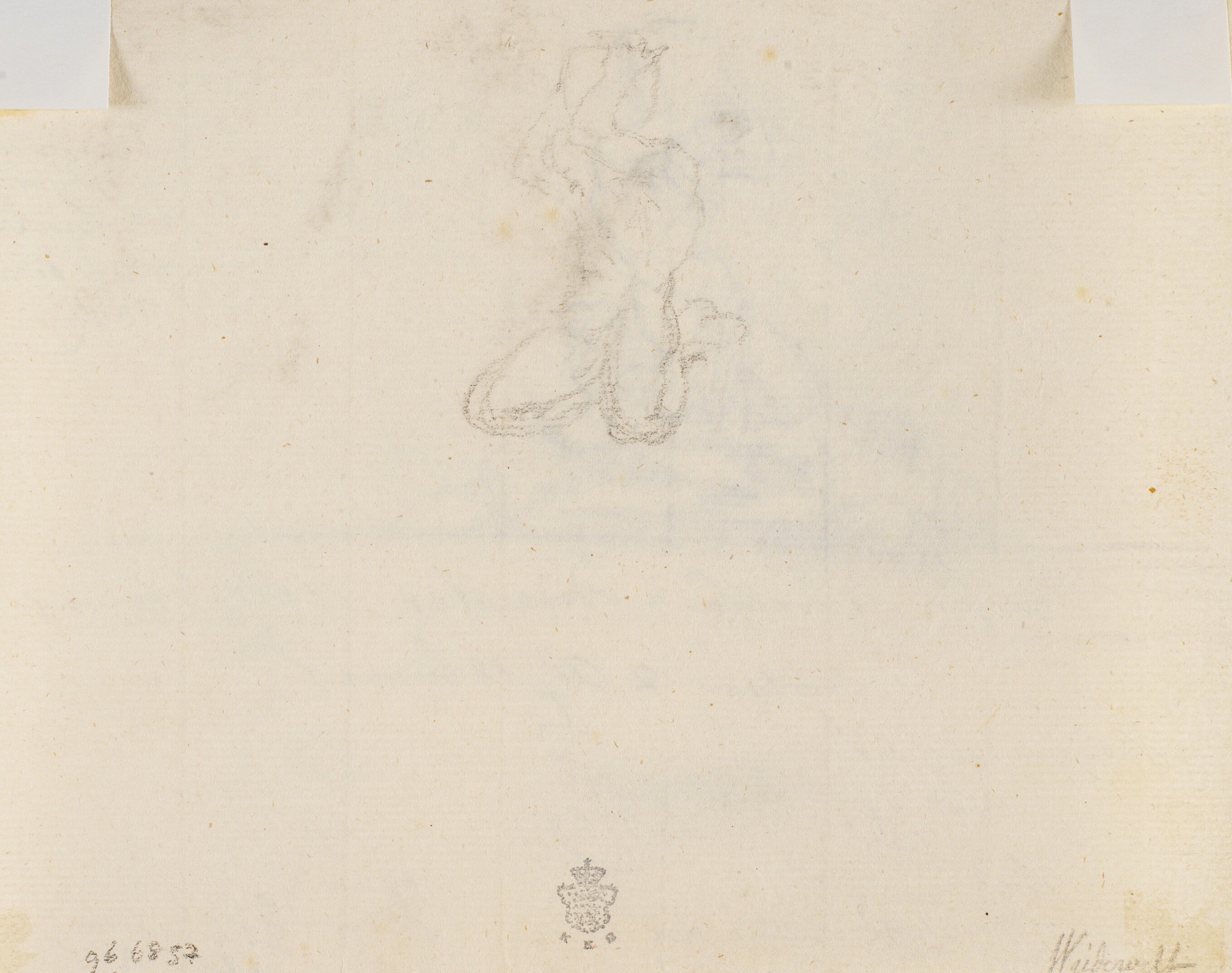 Udkast til springvand med triton